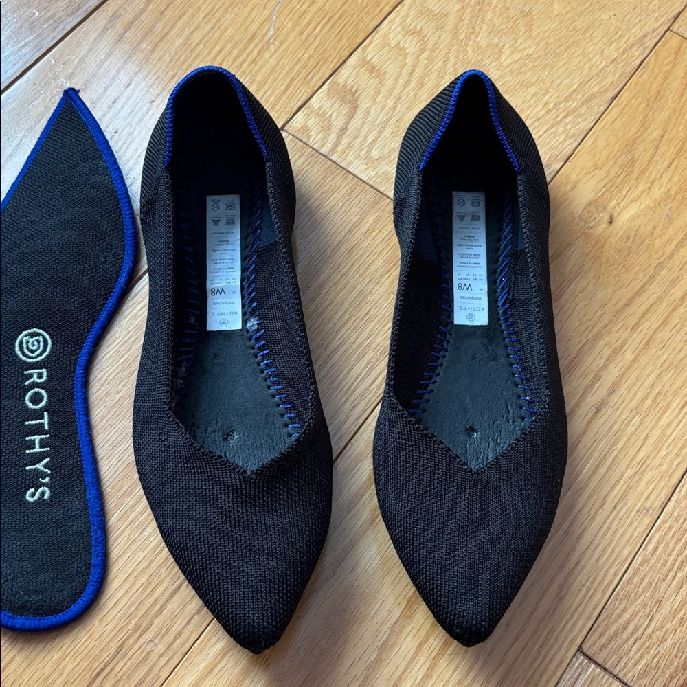 Rothy’s The Point ll shoe in black sz 8 - Picture 6 of 13